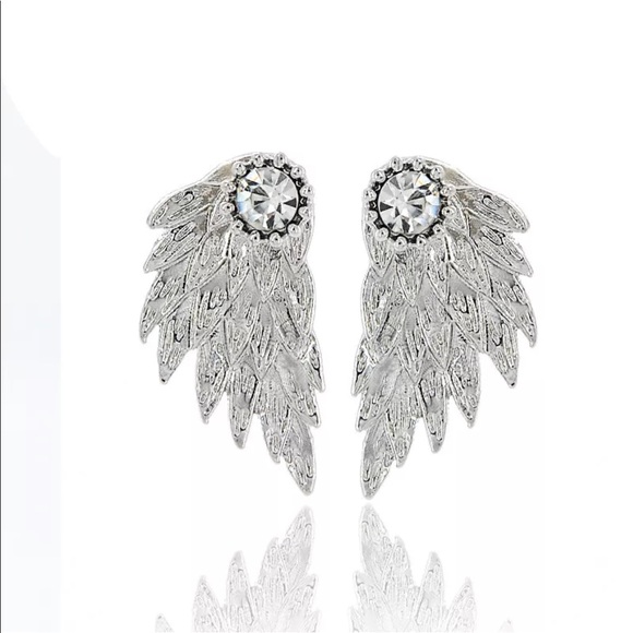 5⭐️Top Seller! Silver Front back statement earring - Picture 4 of 10